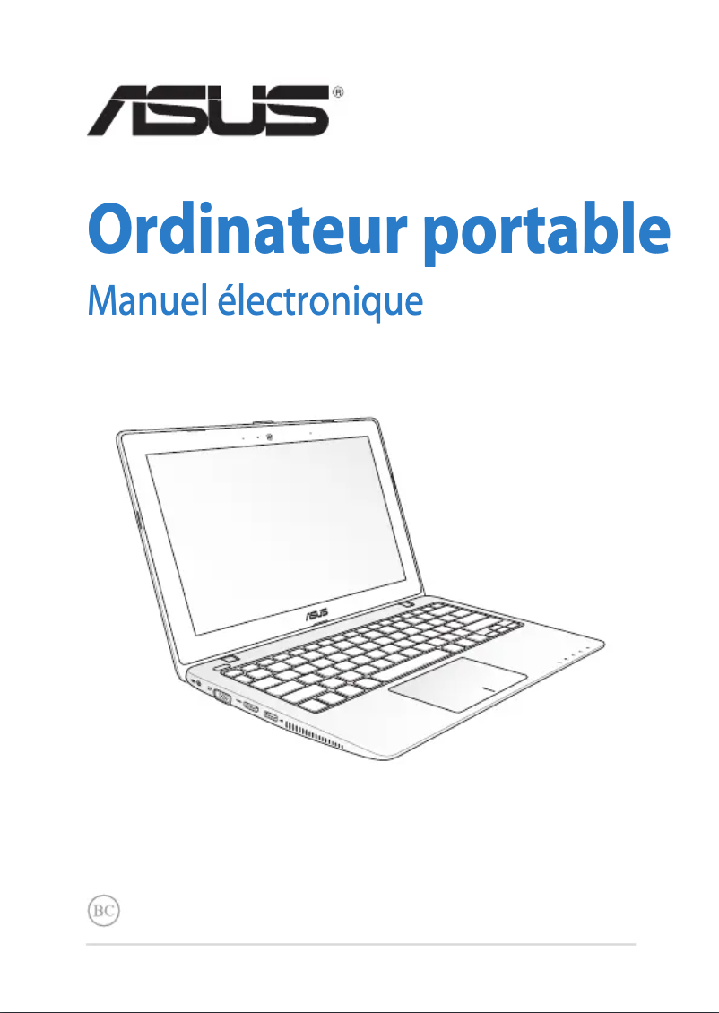 Image de la première page du manuel de l'appareil VivoBook F200MA