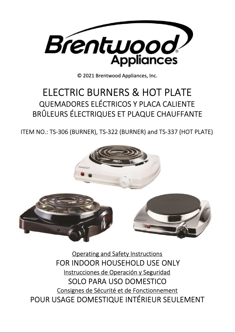 Imagen de la primera página del manual del dispositivo TS-337