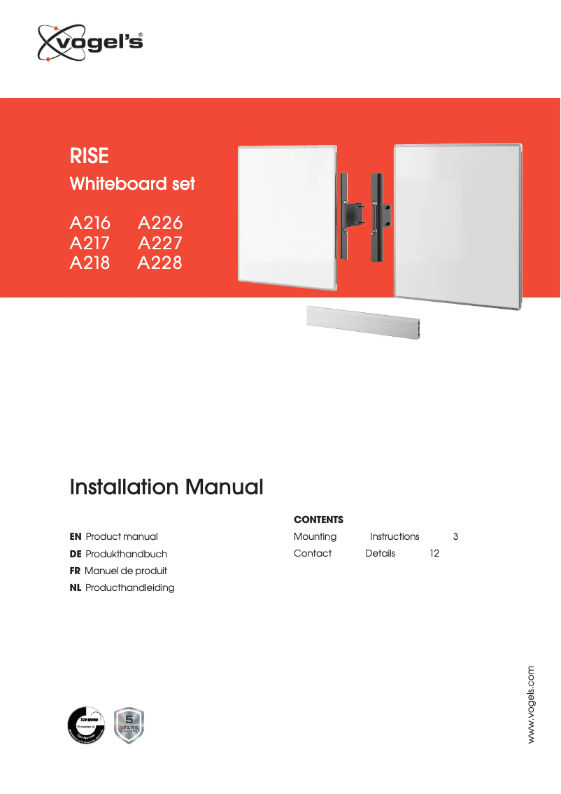 Page 1 de la notice Manuel utilisateur Optoma RISE A217