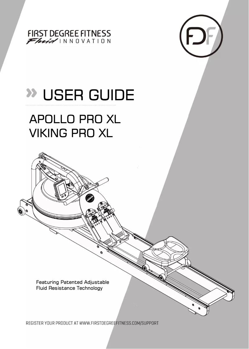 Page 1 de la notice Manuel utilisateur First Degree Fitness Viking Pro XL