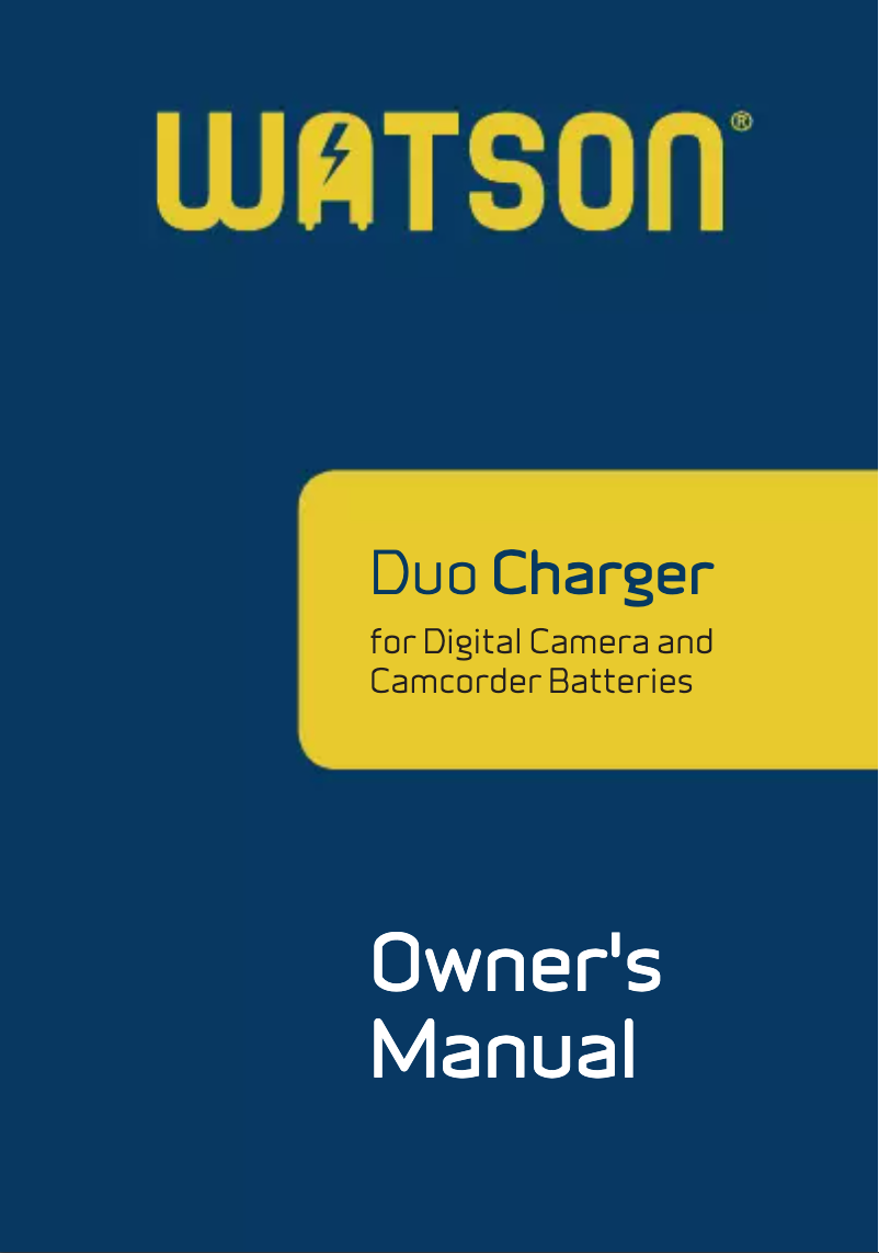 Page 1 de la notice Manuel utilisateur Watson DX-3640