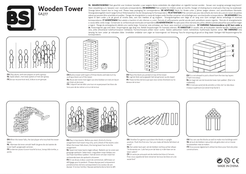 Image de la première page du manuel de l'appareil Wooden Tower GA277