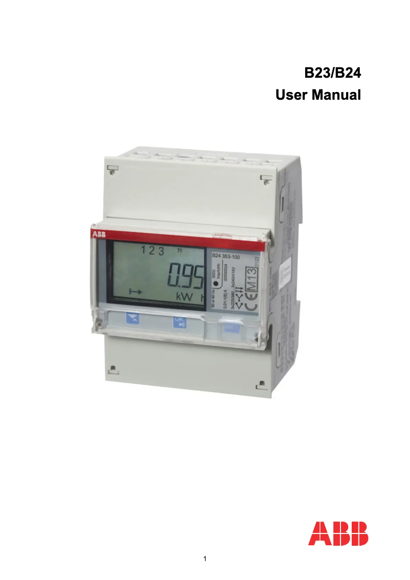 Page n°1 - Manuel utilisateur ABB B23