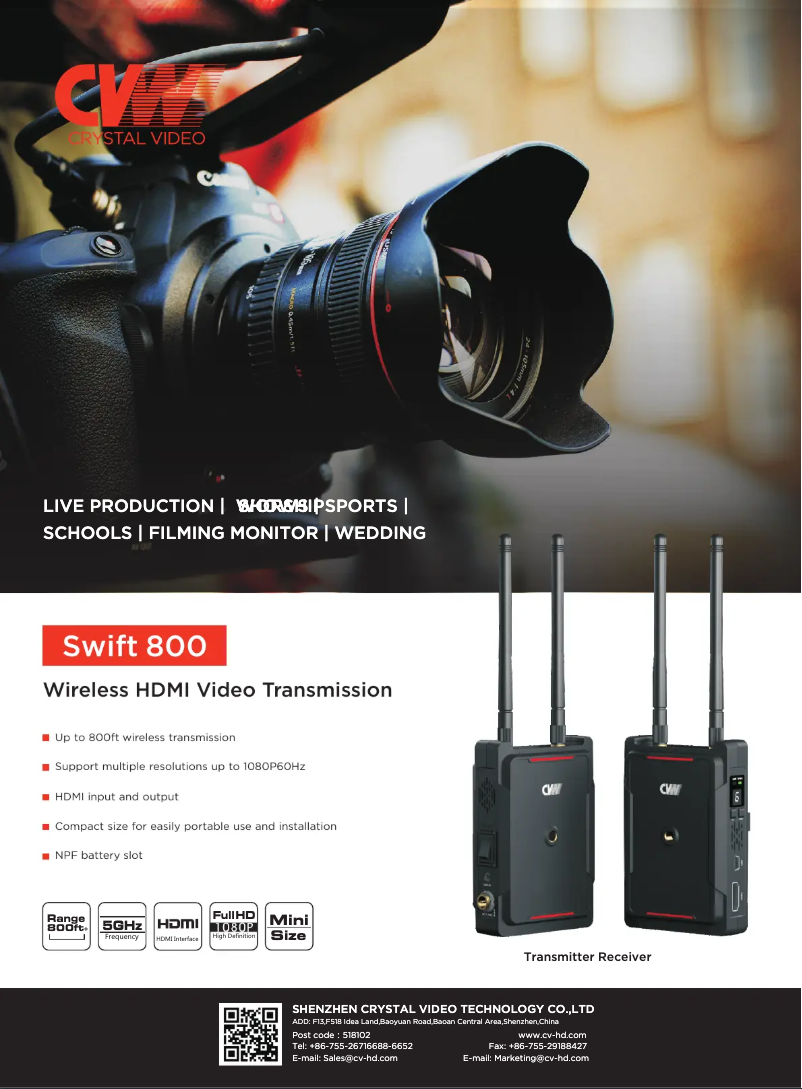 Image de la première page du manuel de l'appareil Swift 800