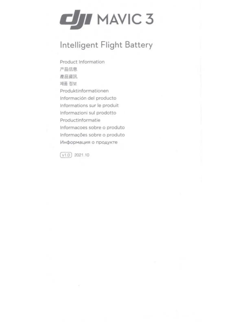Page n°1 - Manuel utilisateur DJI Mavic 3 Intelligent Flight Battery