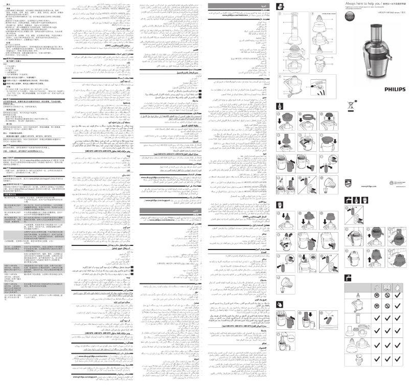 Página 1 del manual Manual de usuario Philips Avance Collection HR1875