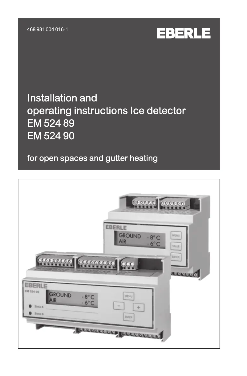 Page 1 de la notice Manuel utilisateur Eberle EM 524 90