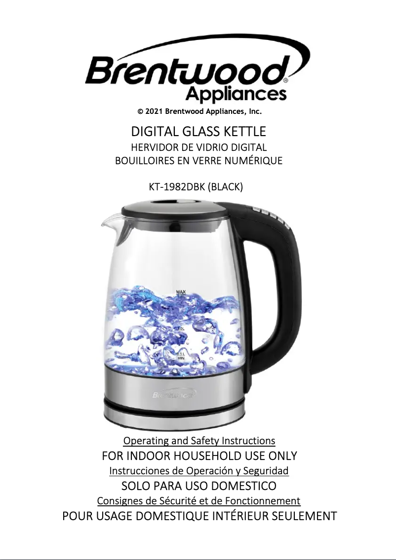 Image de la première page du manuel de l'appareil KT-1982DBK