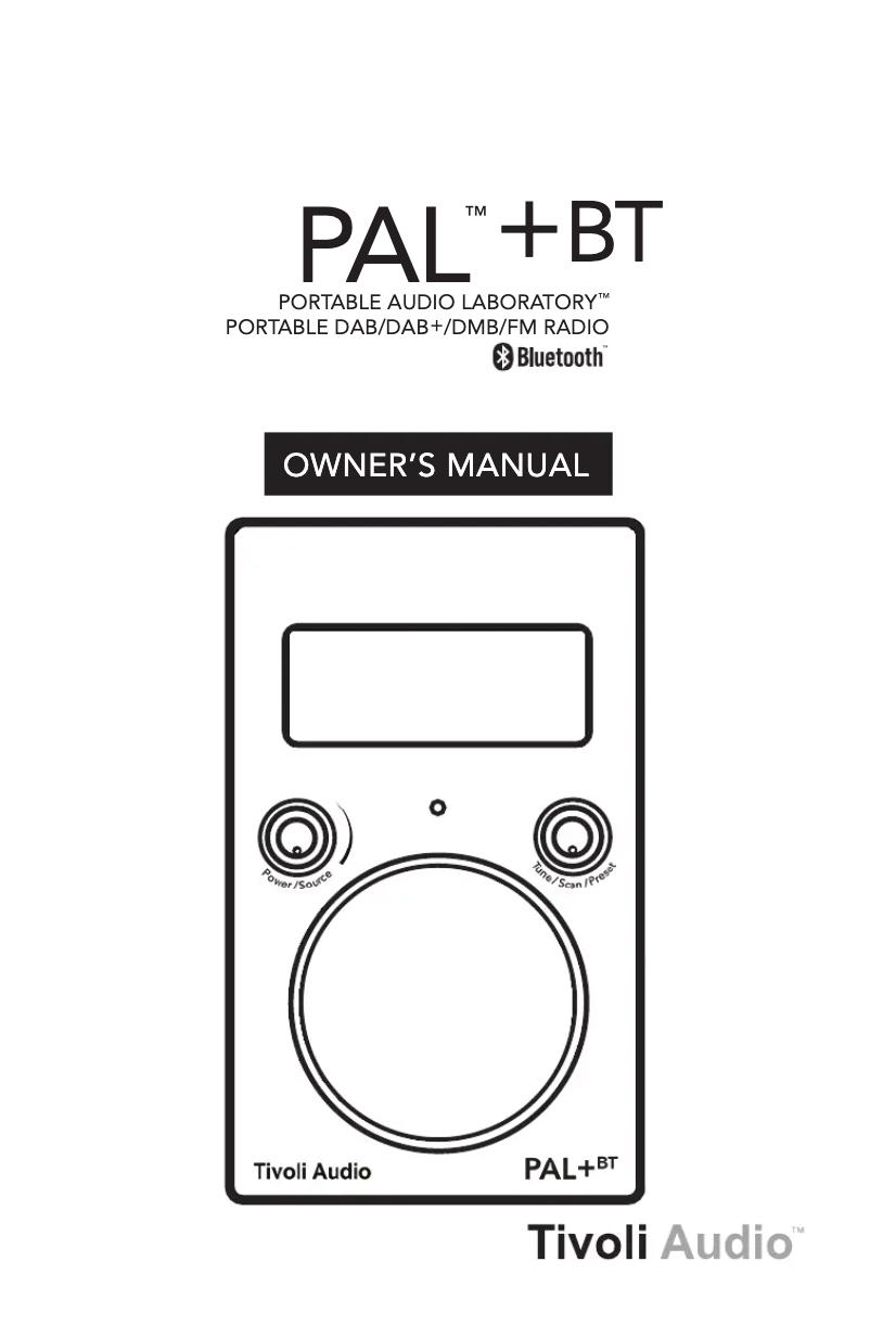 Image de la première page du manuel de l'appareil PAL+BT