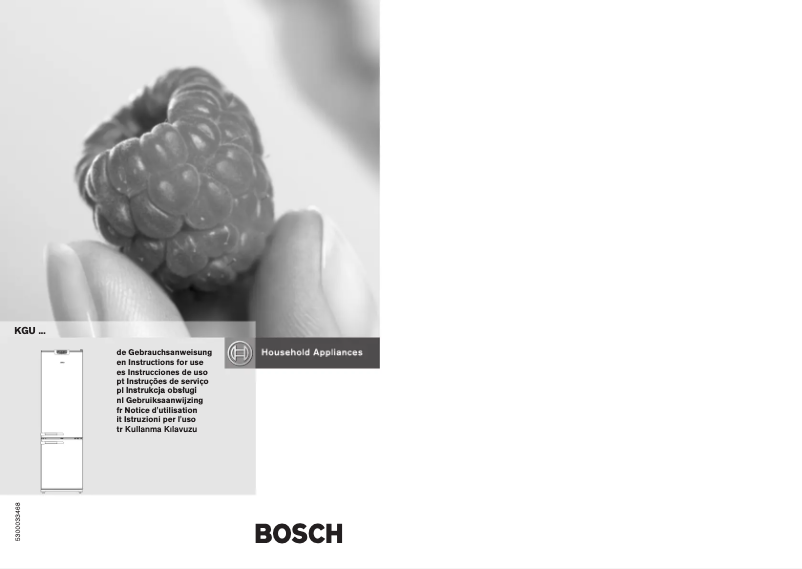 Page n°1 - Manuel utilisateur Bosch KGU40193EU