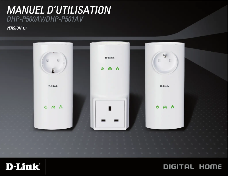 Image de la première page du manuel de l'appareil DHP-P500AV