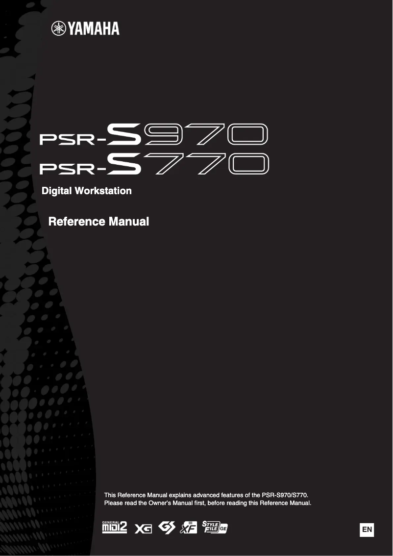 Image de la première page du manuel de l'appareil PSR-S970