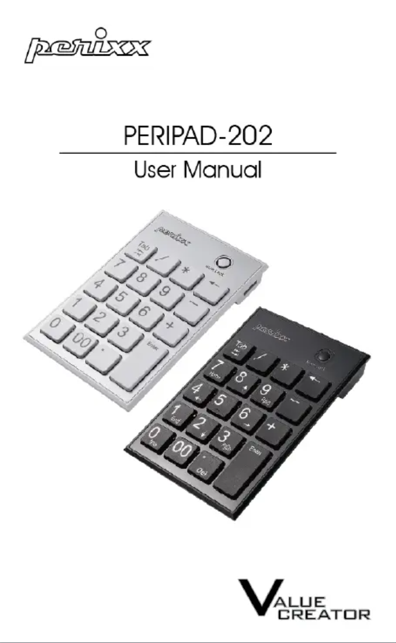 Page n°1 - Manuel utilisateur Perixx Peripad-202