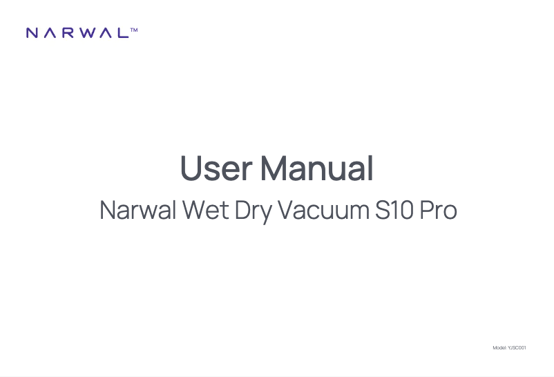 Página 1 del manual Manual de usuario Narwal S10 Pro