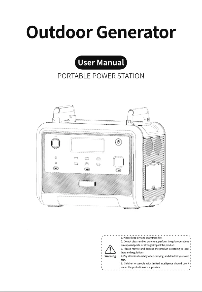 Page 1 of the manual User Manual Oukitel P1201E