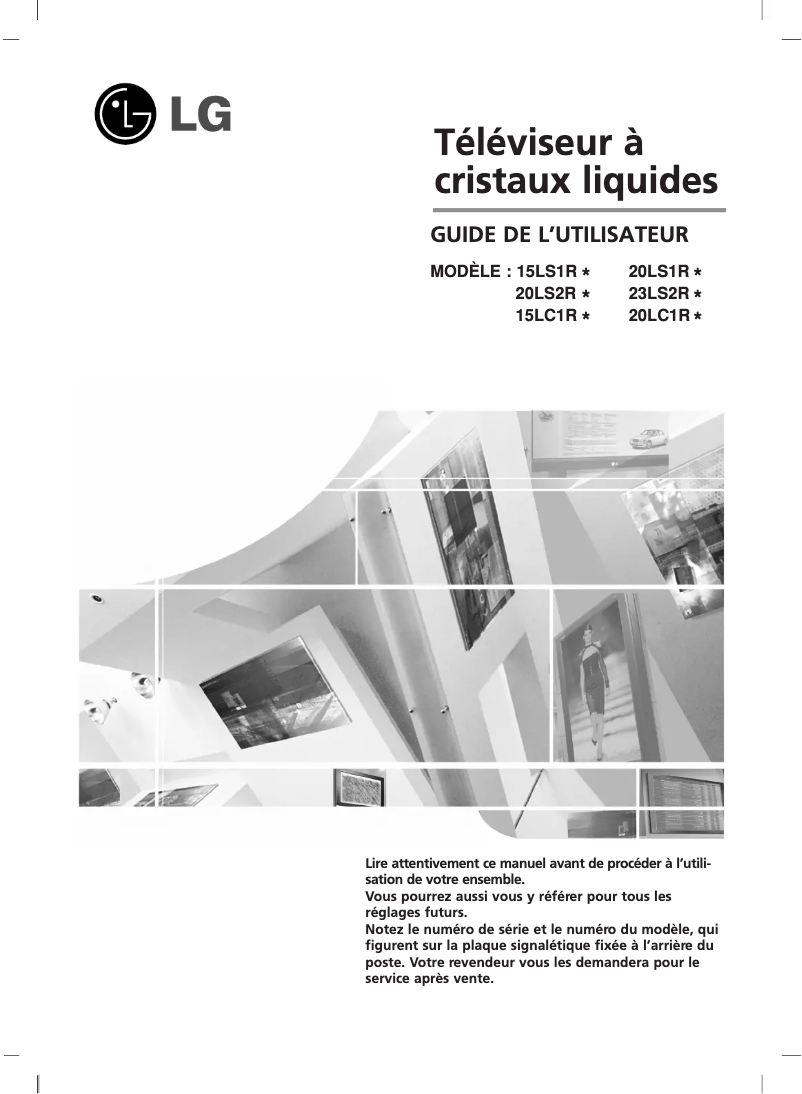 Page 1 de la notice Manuel utilisateur LG 15LS1R