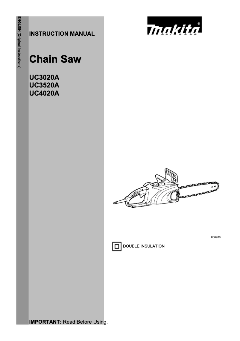 Image de la première page du manuel de l'appareil UC3520A