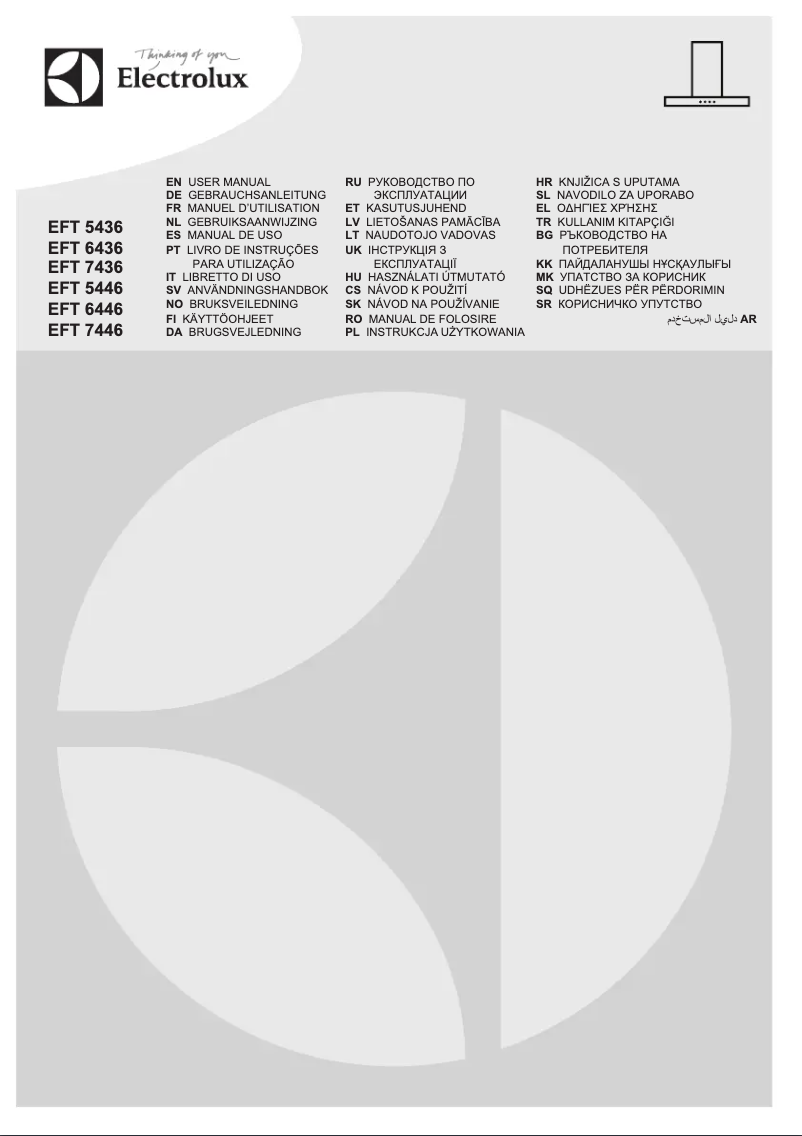 Page n°1 - Manuel utilisateur Electrolux EFT5446/S