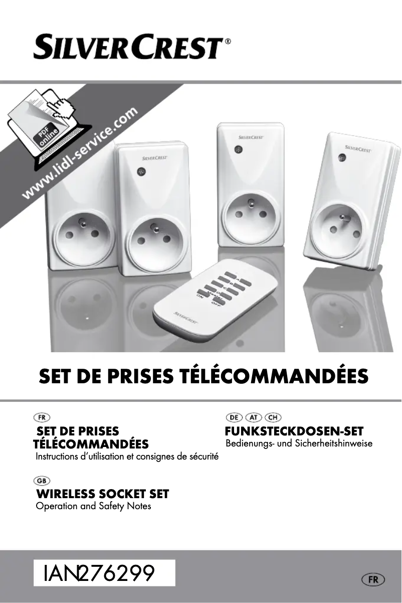 Page n°1 - Manuel utilisateur SilverCrest IAN 276299