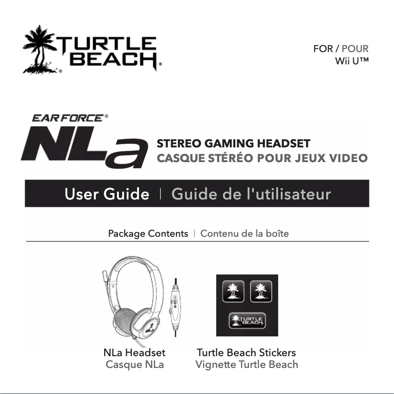 Page 1 de la notice Manuel utilisateur Turtle Beach Earforce NLA