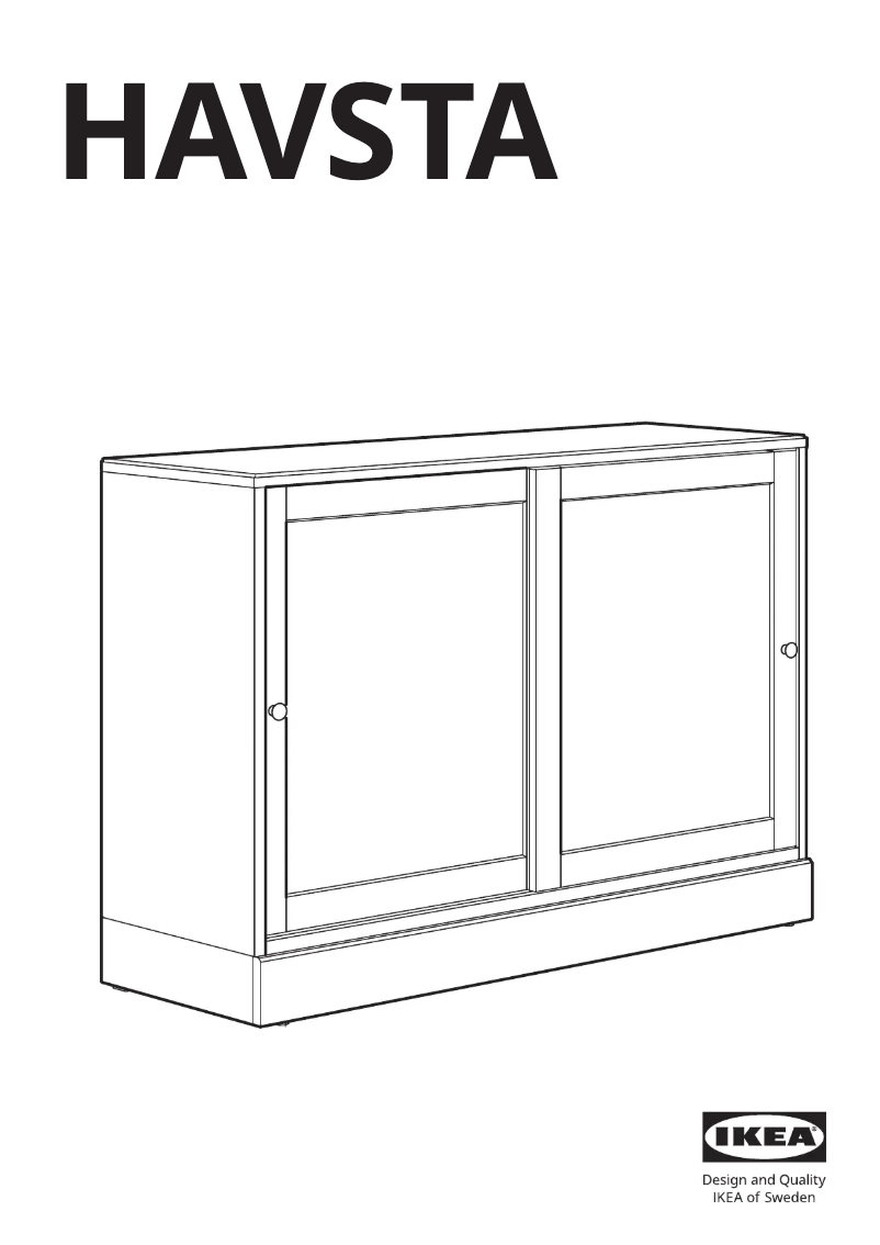 Page 1 de la notice Manuel utilisateur Ikea HAVSTA 703.886.20