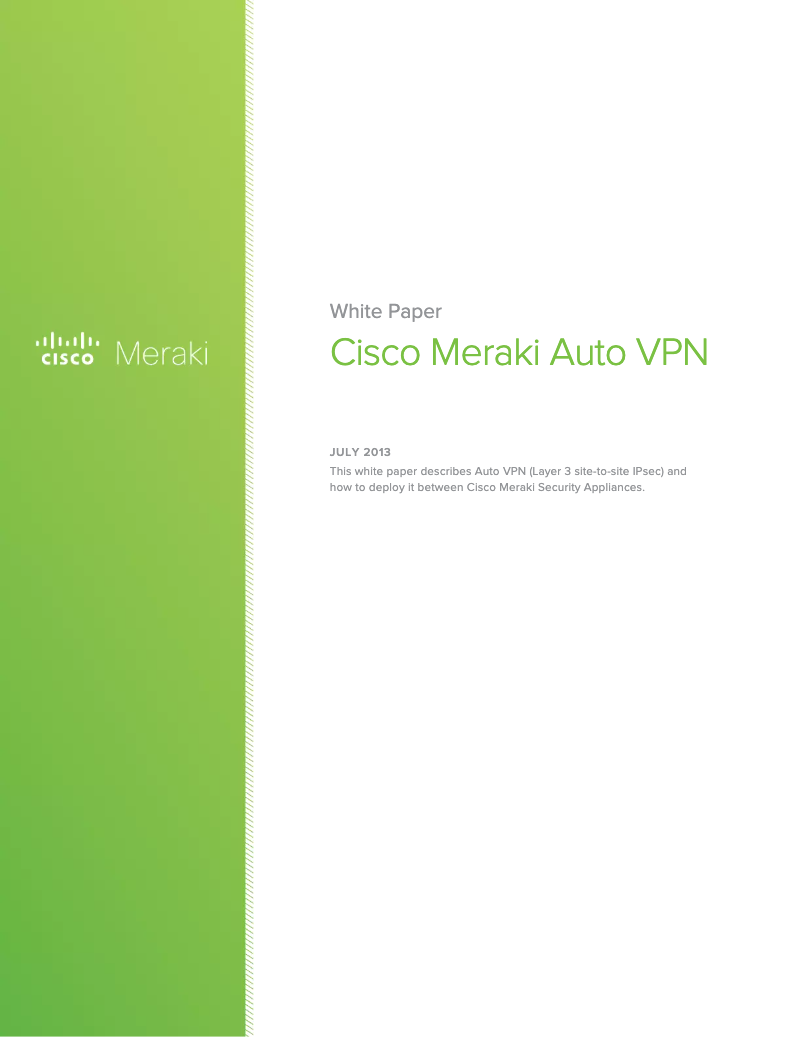 First page image of the manual for MX65W Cloud Managed Security Appliance