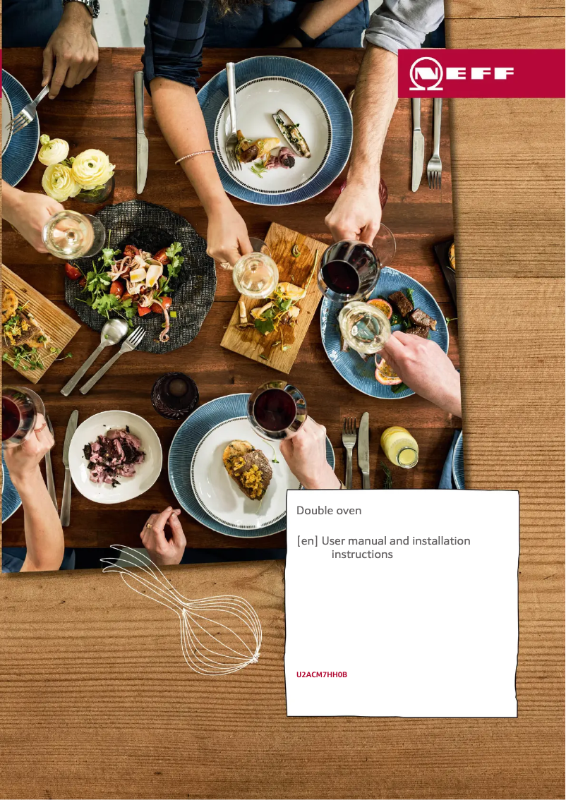 Page 1 de la notice Guide d'installation Neff U2ACM7HH0B