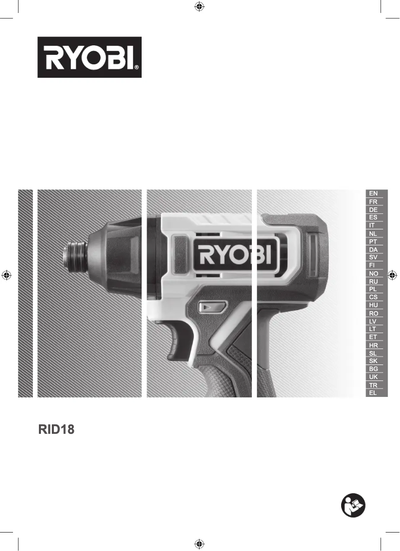 Page 1 de la notice Manuel utilisateur RYOBI ONE+ RID18