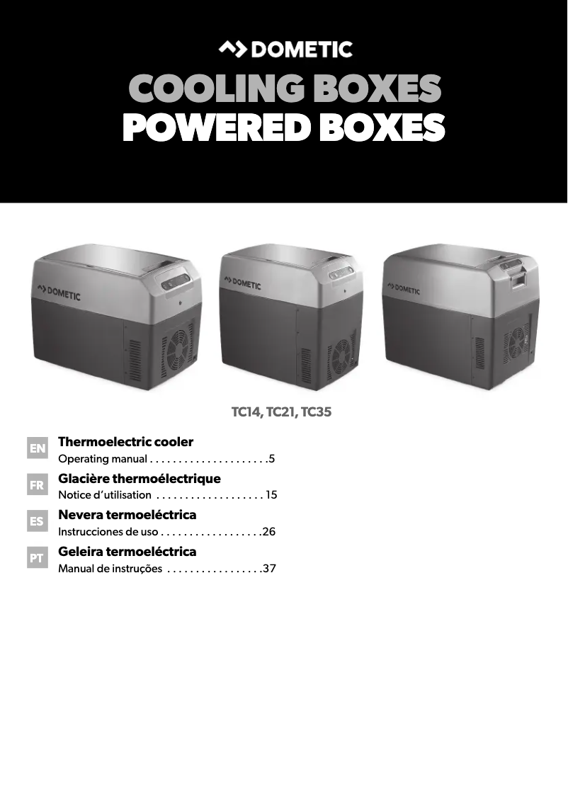 Image de la première page du manuel de l'appareil Tropicool TC35