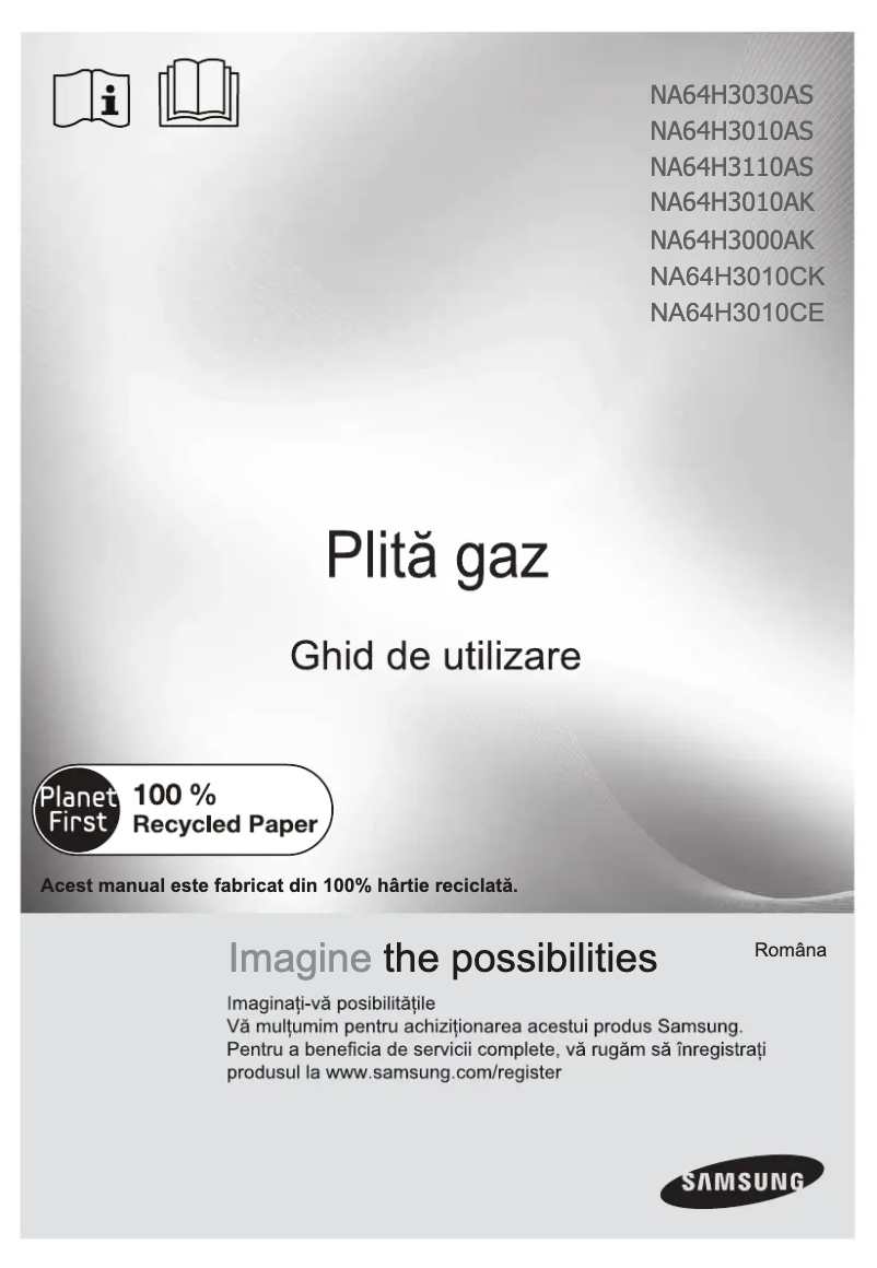 Page n°1 - Manuel utilisateur Samsung NA64H3110AS