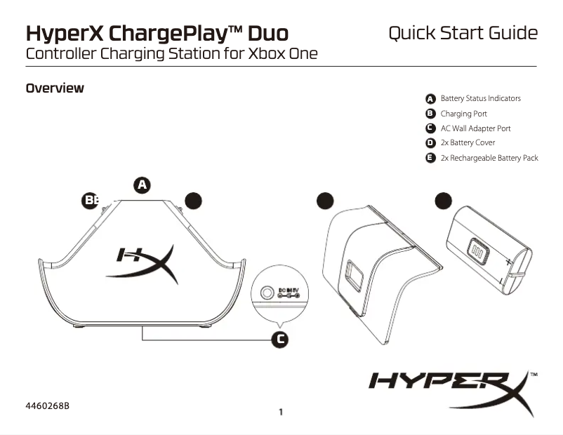 Image de la première page du manuel de l'appareil ChargePlay Duo Xbox