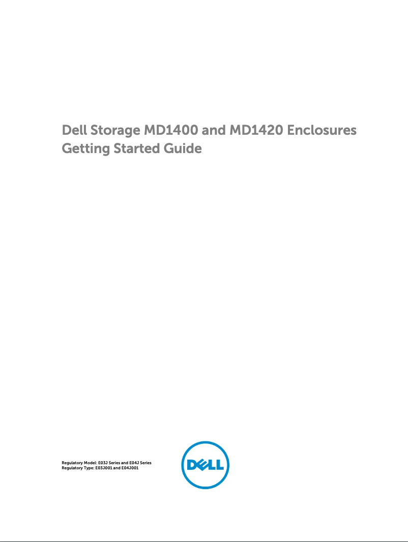 Page 1 de la notice Manuel utilisateur Dell PowerVault MD1400