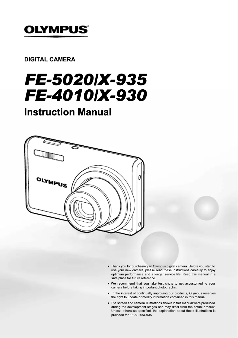 Imagen de la primera página del manual del dispositivo FE-4010