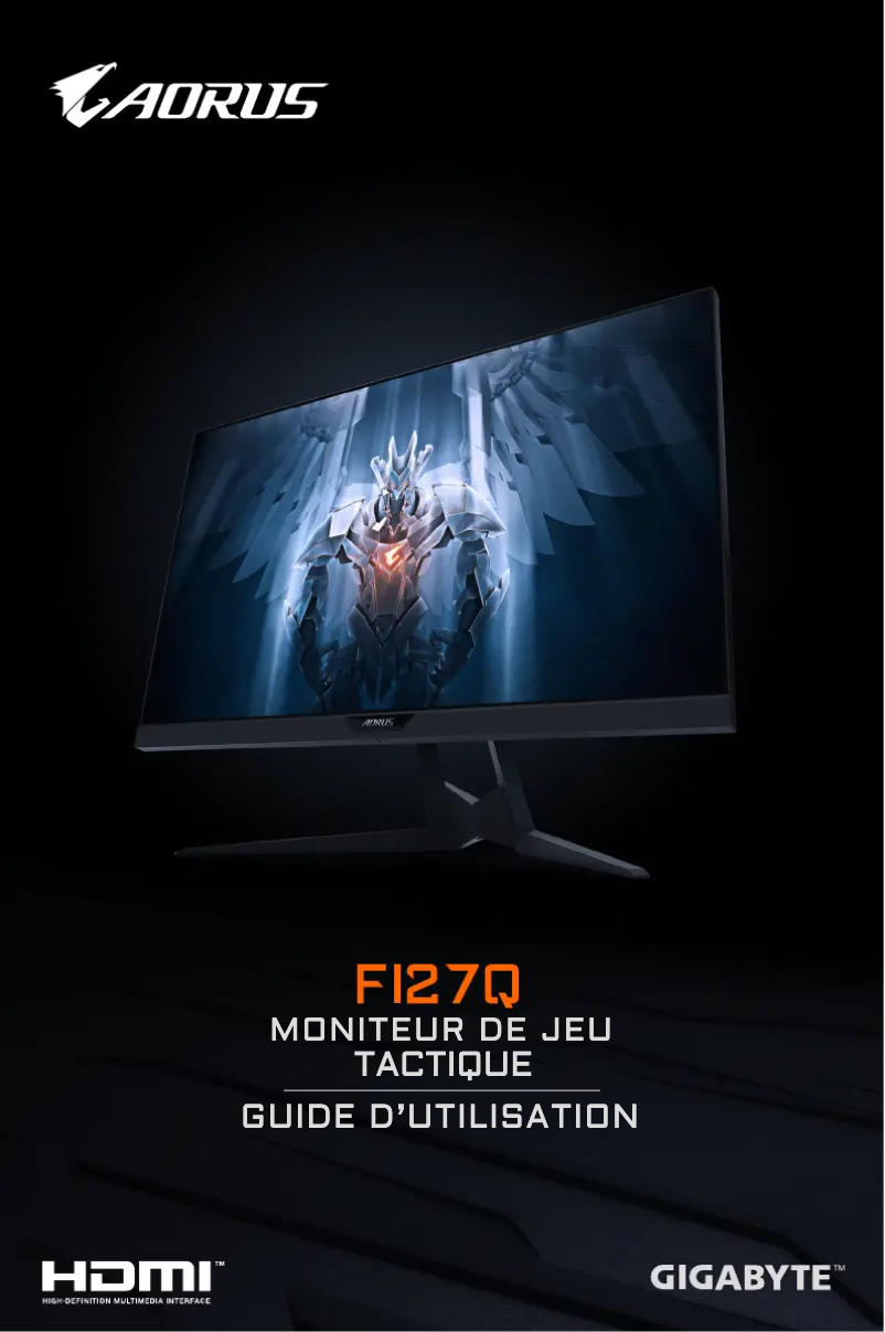 Página 1 del manual Manual de usuario Gigabyte AORUS FI27Q
