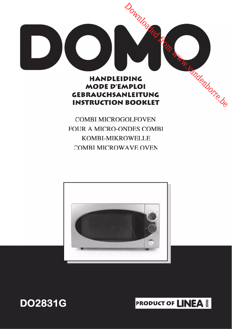 Page 1 de la notice Manuel utilisateur Domo DO2831G