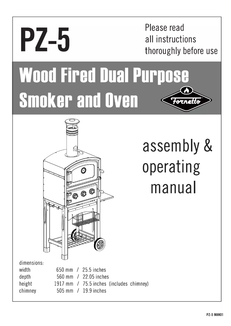 Page 1 de la notice Manuel utilisateur Fornetto G3601R