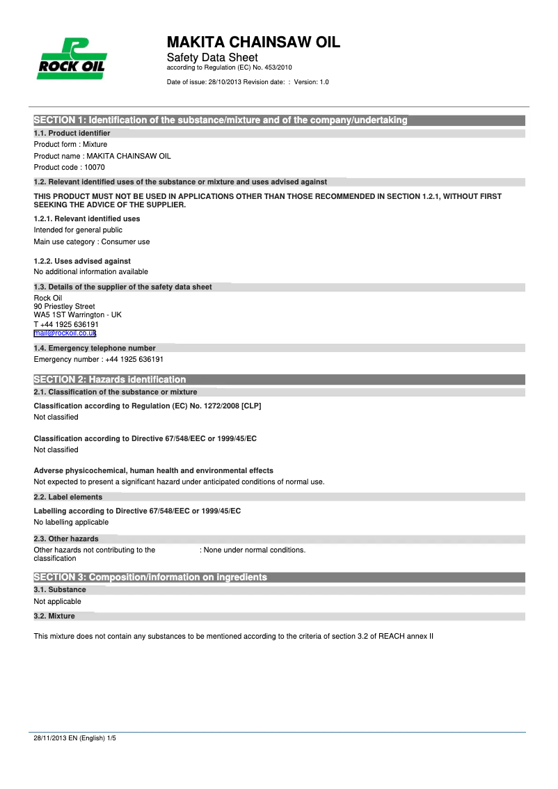 Page 1 de la notice Manuel utilisateur Makita P-21163