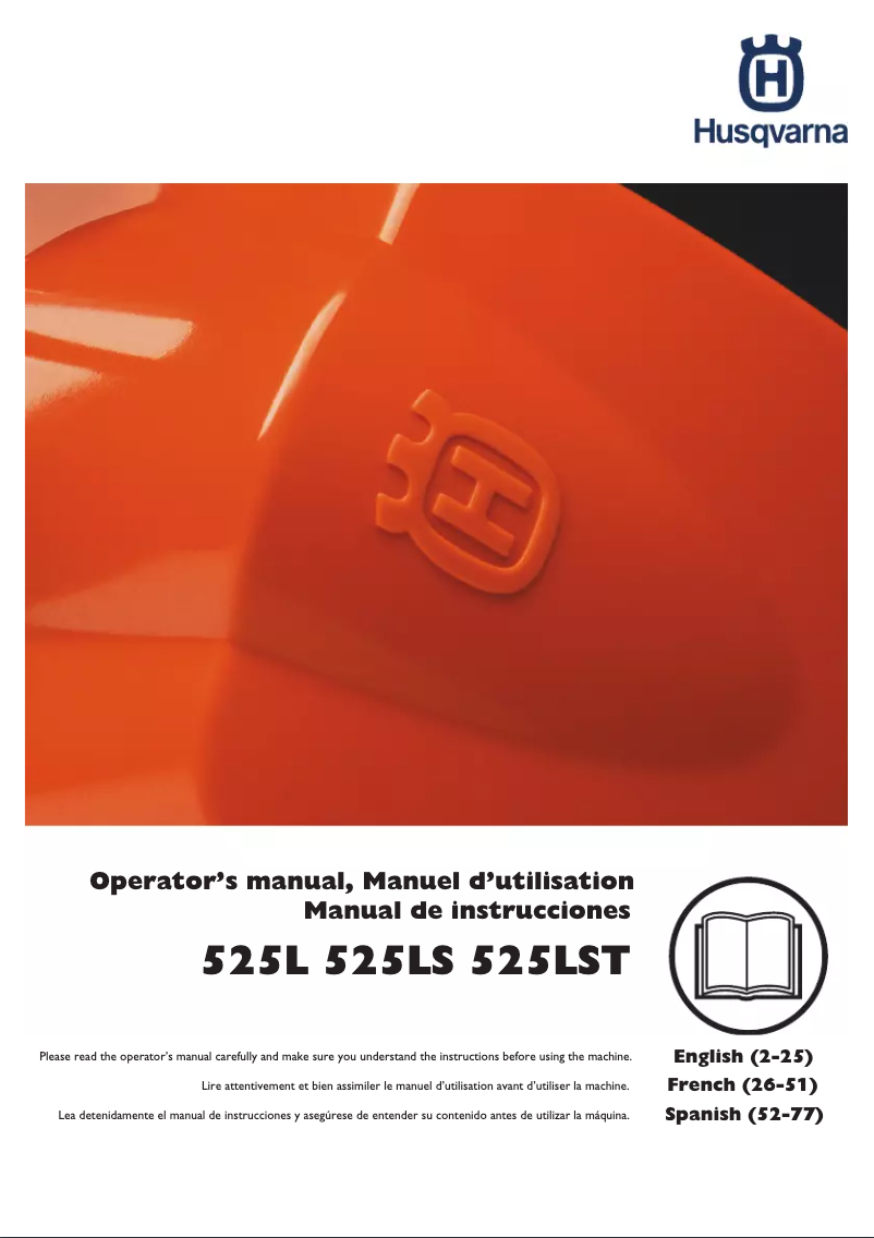 Page n°1 - Manuel utilisateur Husqvarna 525LS