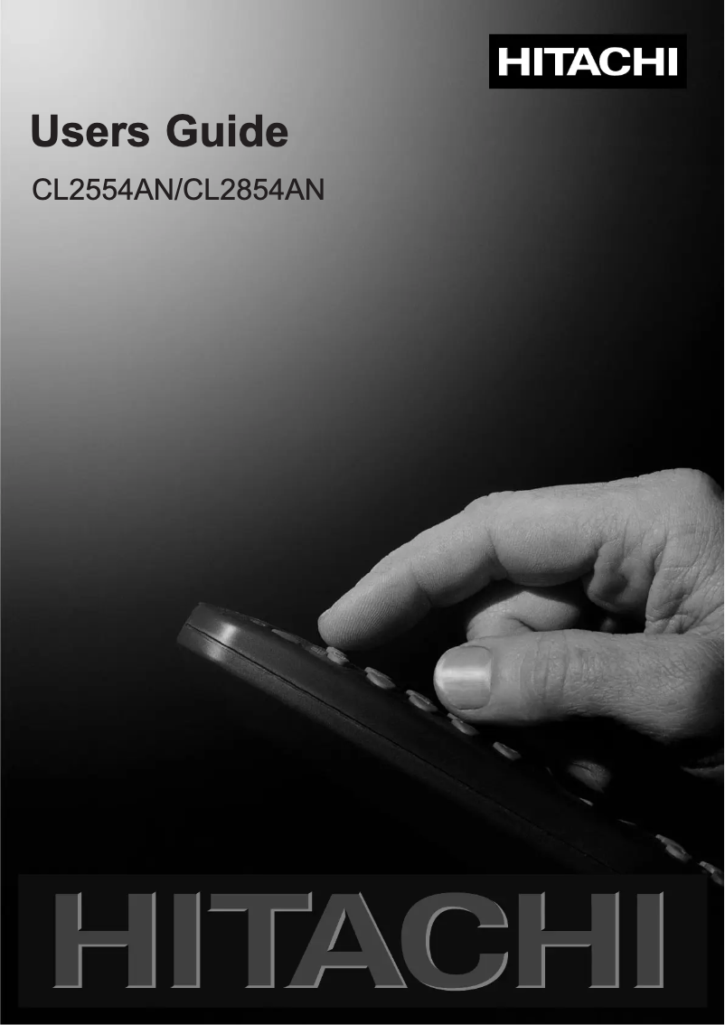 Page 1 de la notice Manuel utilisateur Hitachi CL2554AN