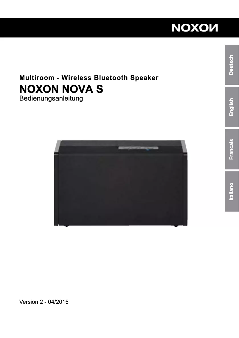 Page 1 de la notice Manuel utilisateur Boso Nova S