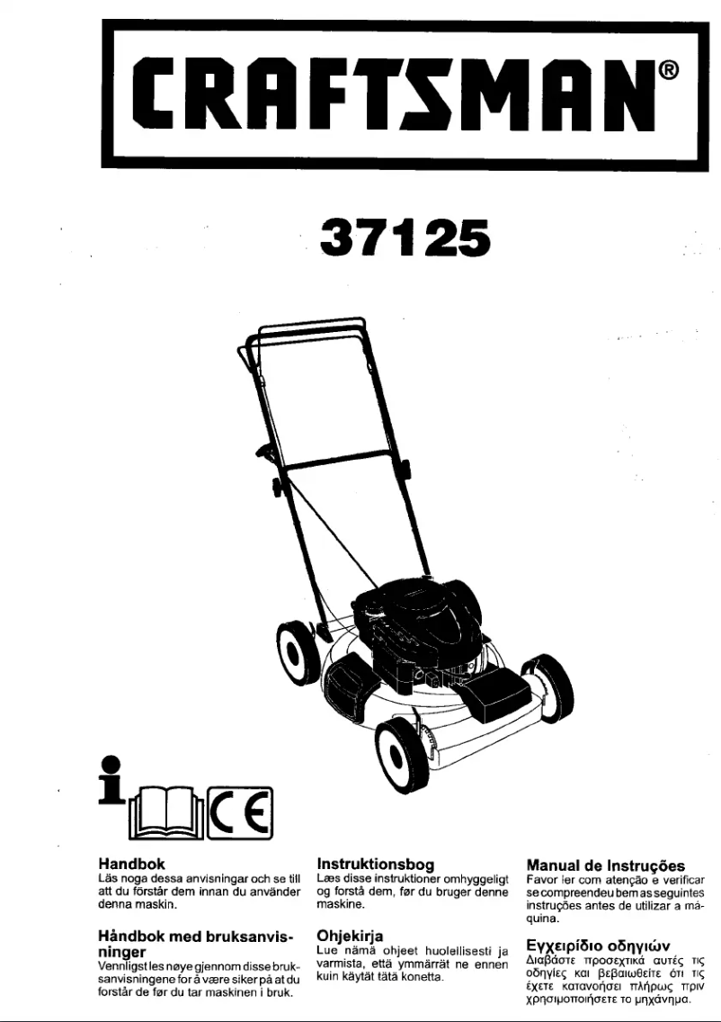 Page 1 de la notice Manuel utilisateur Craftsman 37125