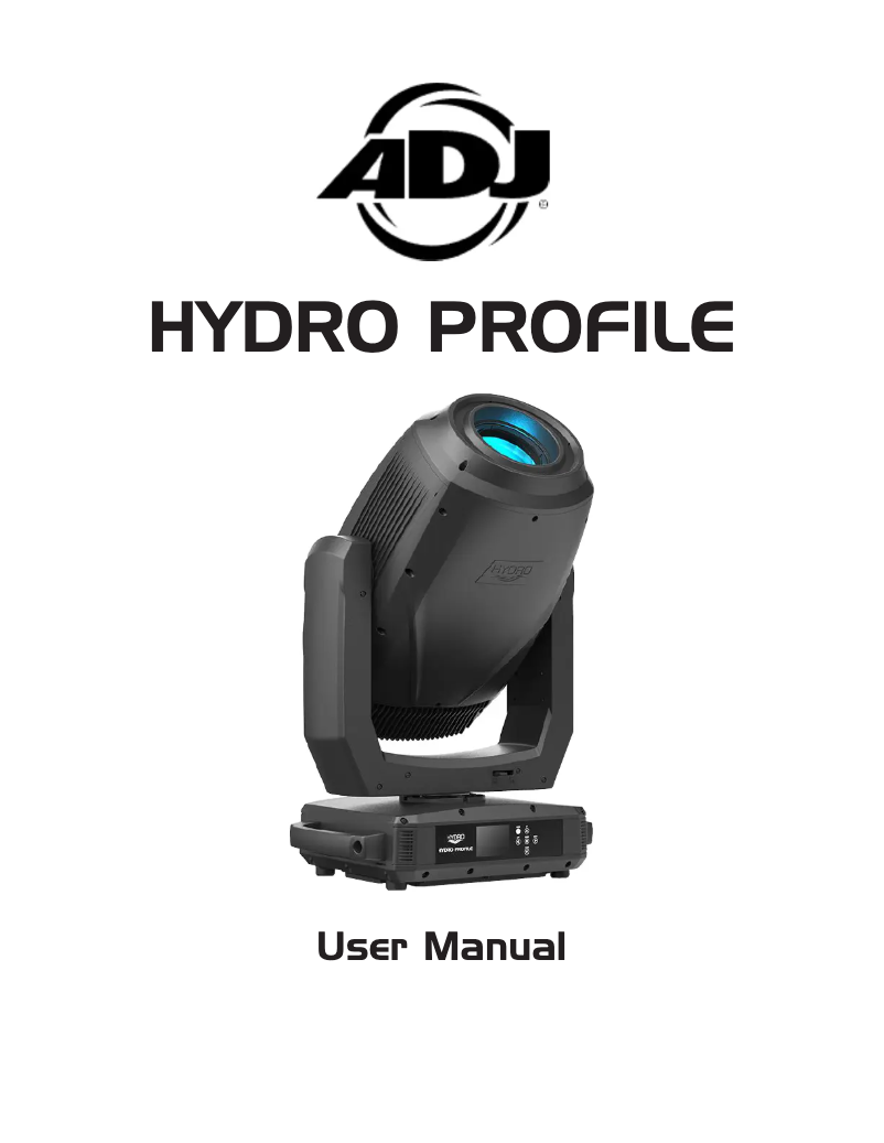 Image de la première page du manuel de l'appareil Hydro Profile