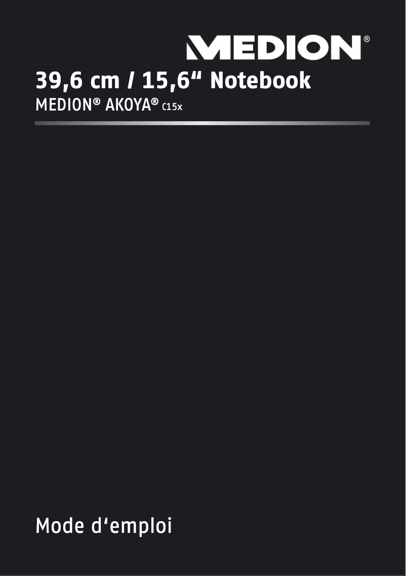 Page 1 de la notice Manuel utilisateur Medion Akoya E6237 MD 98476