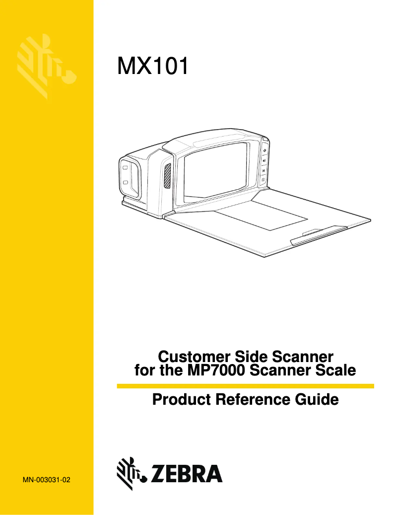 Page 1 de la notice Manuel utilisateur Zebra MP7000