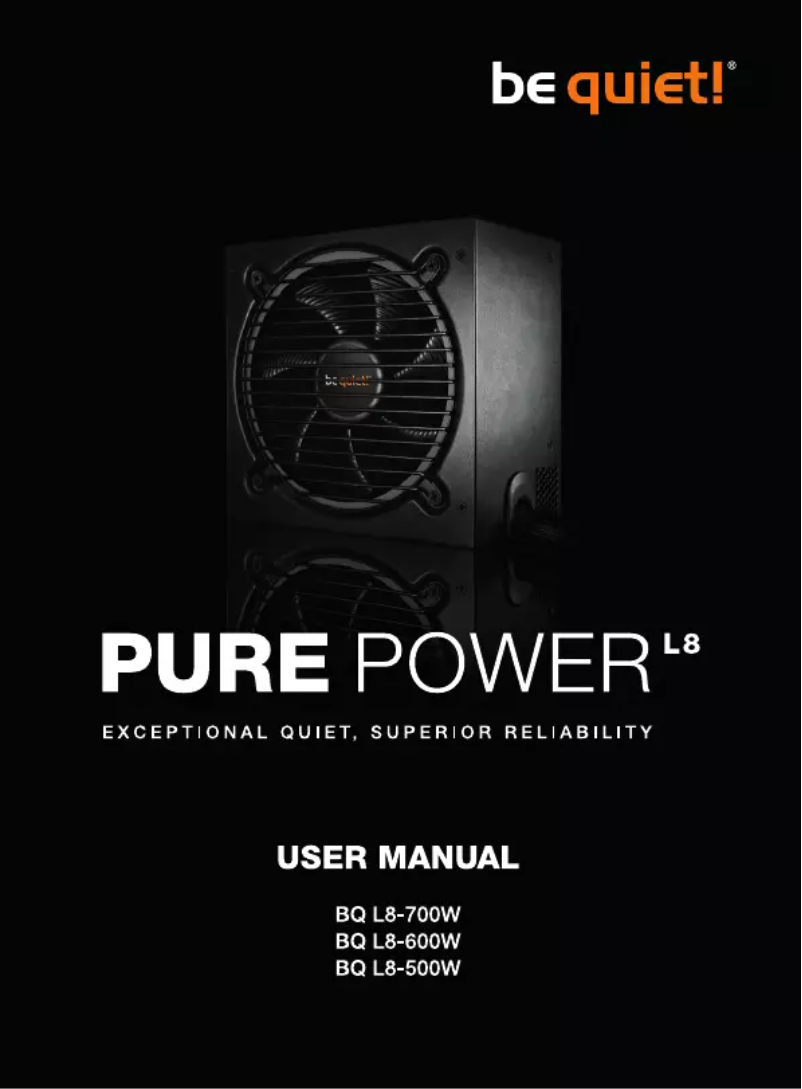 Image de la première page du manuel de l'appareil Pure Power L8-600W
