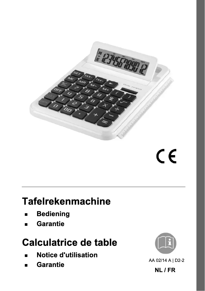 Image de la première page du manuel de l'appareil D2-2