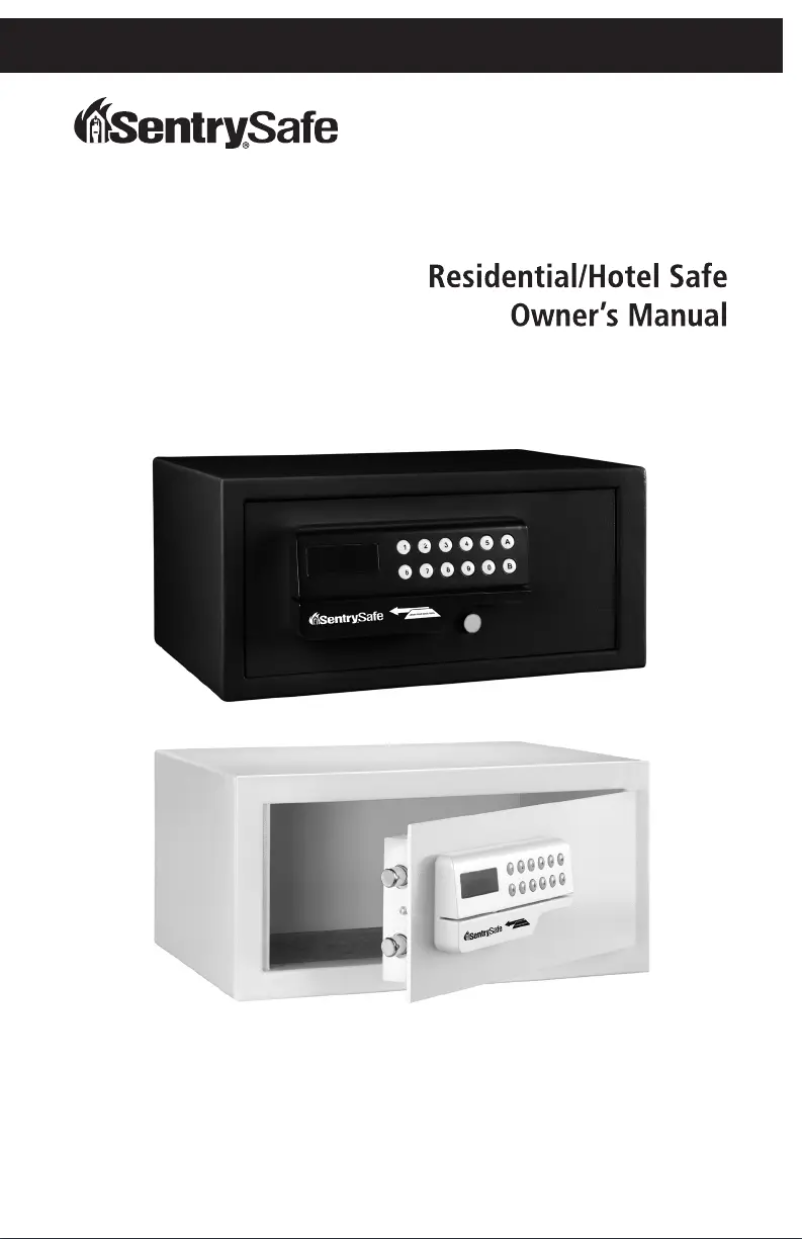 Page 1 de la notice Manuel utilisateur SentrySafe H060ES