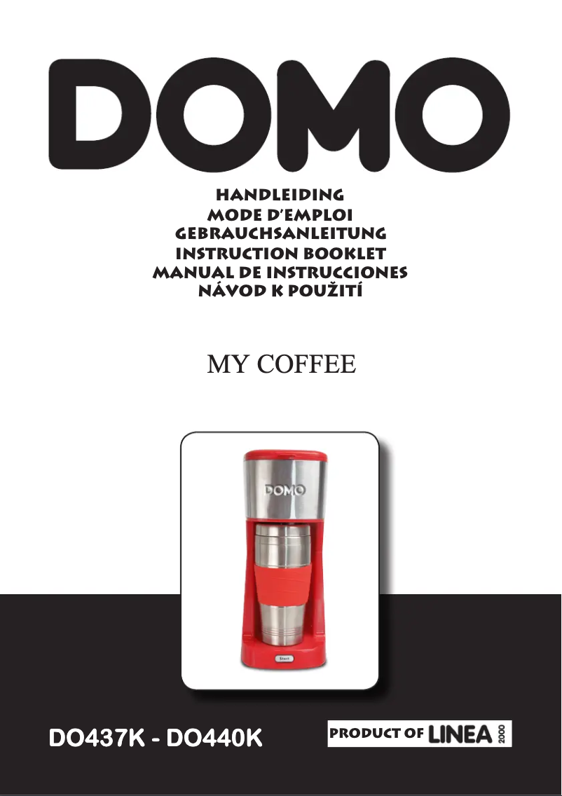 Page n°1 - Manuel utilisateur Domo MY Coffee DO437K