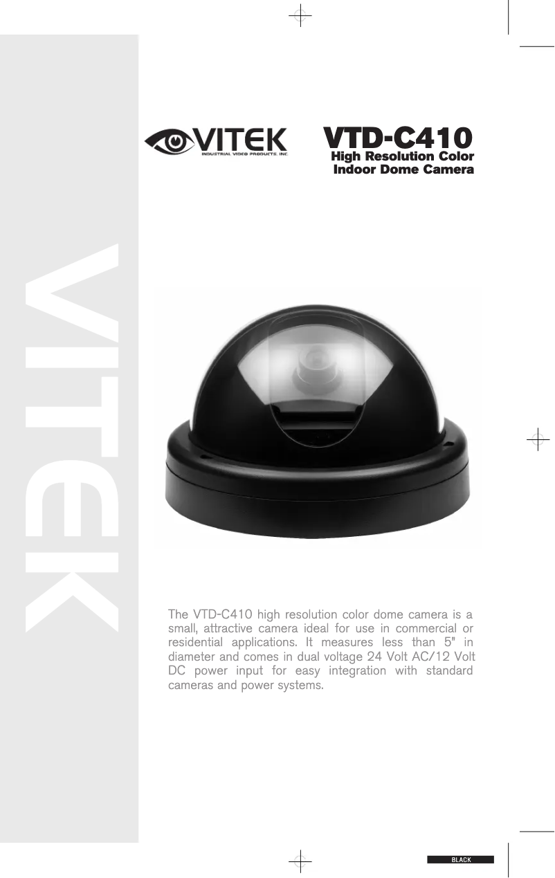 Page n°1 - Manuel utilisateur Vitek VTD-C410