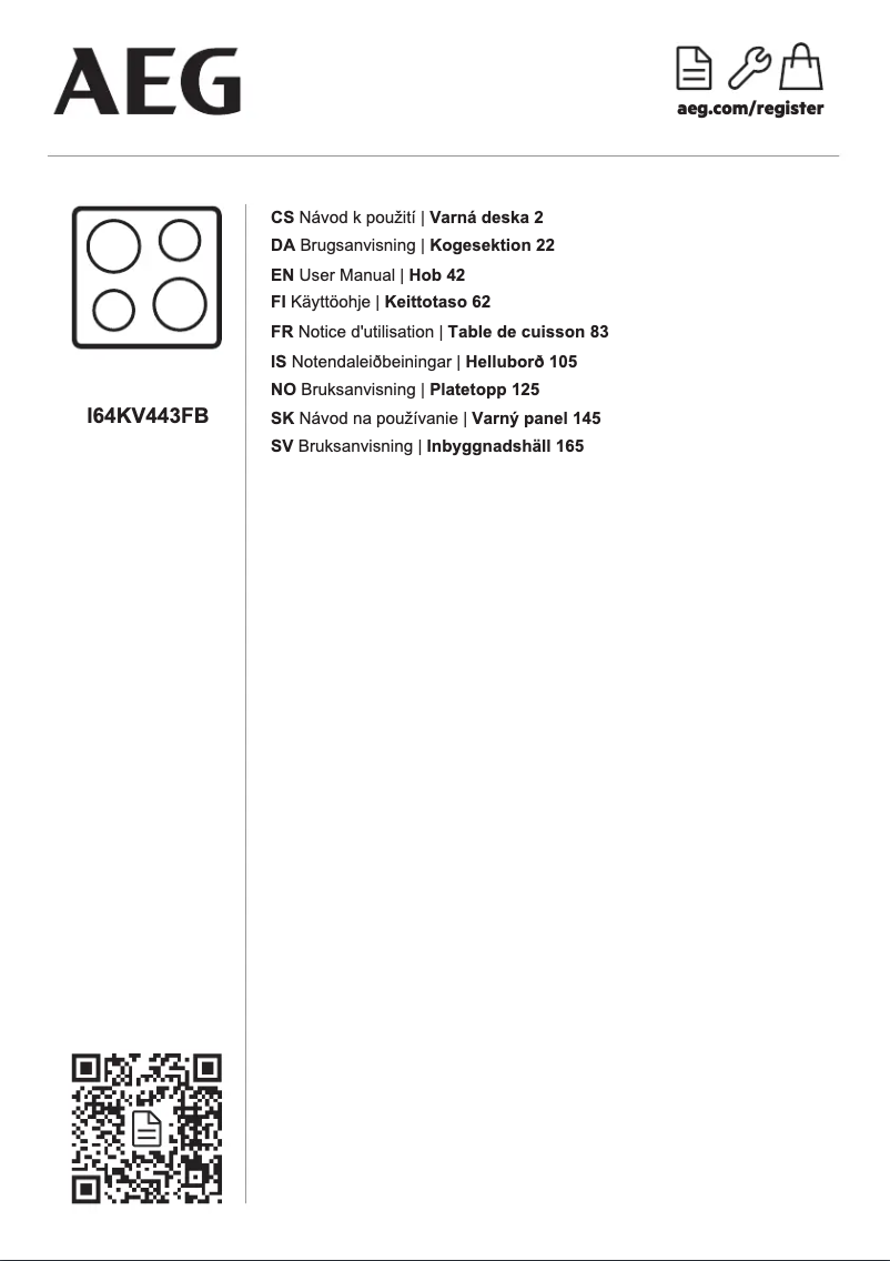 Image de la première page du manuel de l'appareil I64KV443FB